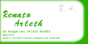 renato arleth business card